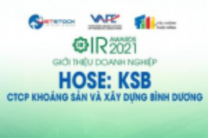 Ảnh của IR AWARDS 2021: Giới thiệu CTCP Khoáng sản và Xây dựng Bình Dương (HOSE: KSB)