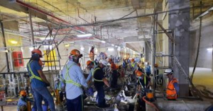 Ảnh của Thi công đoạn ray ngầm cuối cùng của tuyến metro số 1