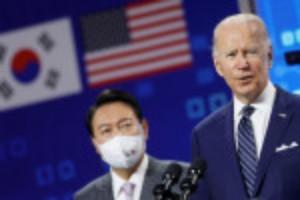 Picture of N.Korea nuclear threat tops agenda for Biden-Yoon meeting in S.Korea