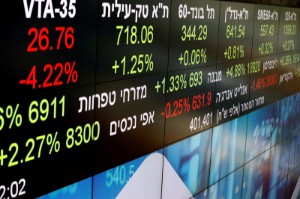 Picture of Israel stocks lower at close of trade; TA 35 down 1.52%