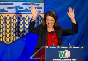 Picture of Danielle Smith sworn in as premier of Canada's oil province Alberta