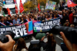 Picture of Thousands take to the streets of Paris to protest soaring prices