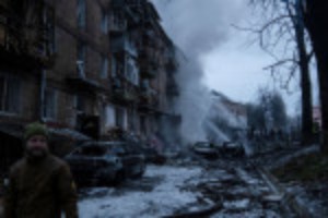 Picture of Kyiv counts damage after Russian missile strikes, at least six dead