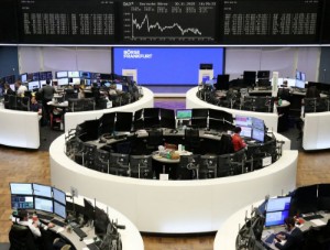 Picture of European shares jump on Powell's speech, China relief