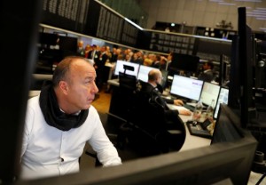 Picture of European shares rise on bets of easing rate hikes; Direct Line plunges