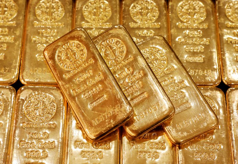 Gold prices drop on dollar strength; Fed's minutes in focus