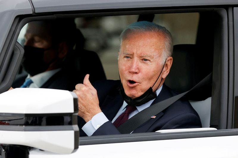 Biden declares 'Detroit is back' as he lauds shift to electric vehicles