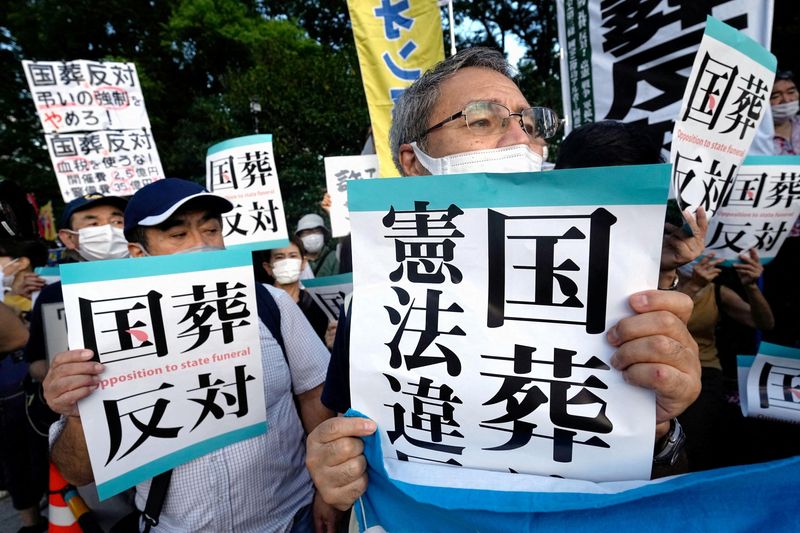 Japan's funeral for divisive slain PM Shinzo Abe fuels backlash