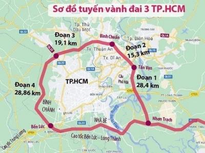 TP.HCM duyệt ranh giải phóng mặt bằng đường Vành đai 3