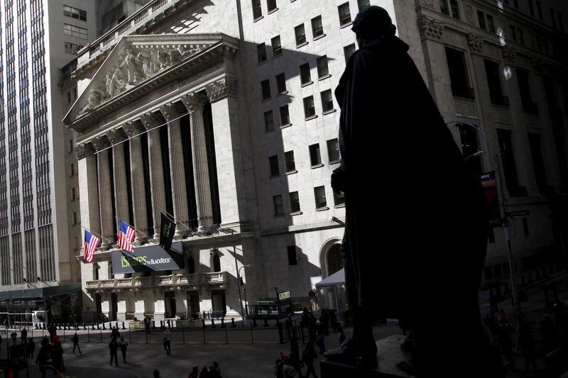 U.S. stocks lower at close of trade; Dow Jones Industrial Average down 0.90%