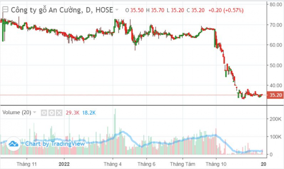 Cổ phiếu ACG (Gỗ An Cường) mất gần nửa giá sau hơn 2 tháng lên HOSE, lãnh đạo nói gì?