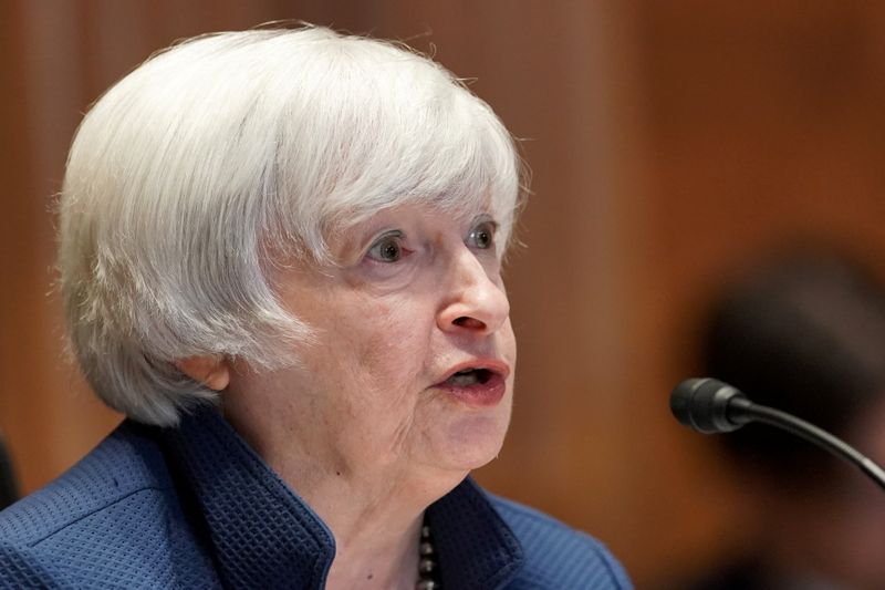 Yellen says without debt limit hike, U.S. could face August default risk