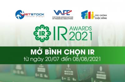 IR Awards 2021: Mở Bình chọn IR từ ngày 20/07