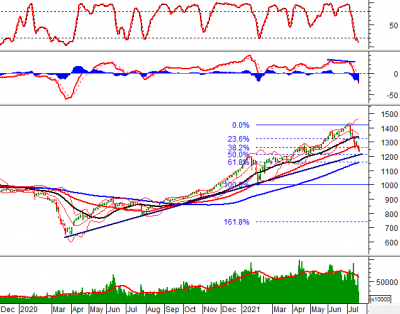 Phân tích kỹ thuật phiên chiều 20/07: Vùng 1,200-1,220 điểm sẽ là hỗ trợ tiếp theo của VN-Index