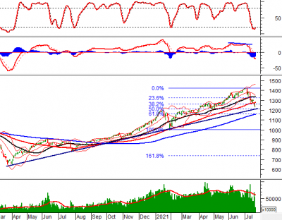 Phân tích kỹ thuật phiên chiều 21/07: VN-Index đang test lại Falling Window trước đó