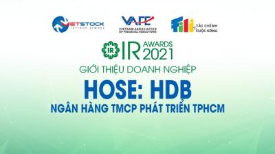 IR AWARDS 2021: Giới thiệu Ngân hàng TMCP Phát triển Thành phố Hồ Chí Minh (HOSE: HDB)