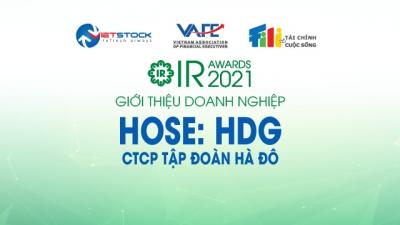 IR AWARDS 2021: Giới thiệu CTCP Tập đoàn Hà Đô (HOSE: HDG)