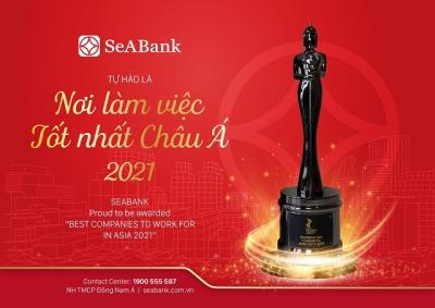 SeABank tự hào là Nơi làm việc tốt nhất Châu Á 2021